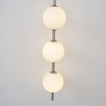 Vertical Globe Plug In Wall Lamp