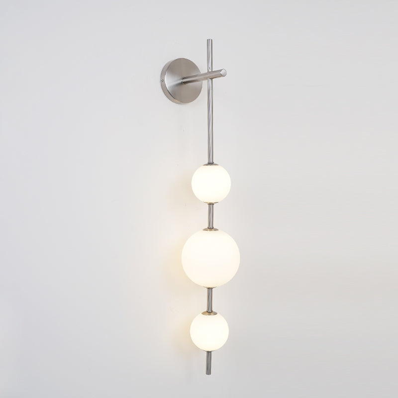 Vertical Globe Plug In Wall Lamp