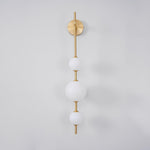 Vertical Globe Plug In Wall Lamp