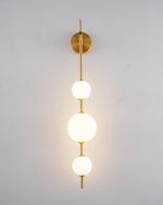 Vertical Globe Plug In Wall Lamp