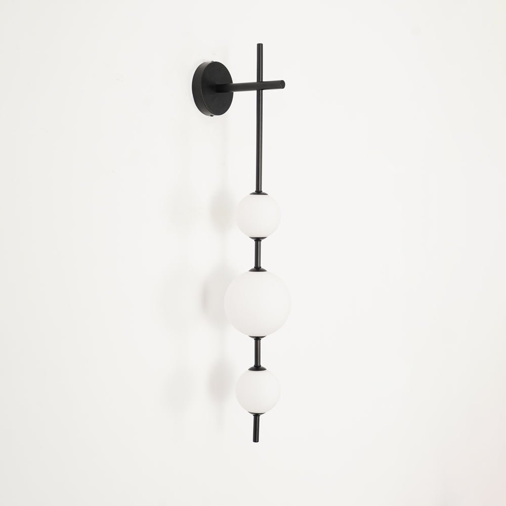 Vertical Globe Plug In Wall Lamp