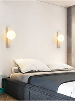 Vertical Travertine Wall Sconce