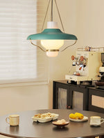 Vespara Pendant Light – Mid-Century Brass & Opaline Glass