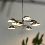 Vespera Brass Chandelier – Modern Statement Lighting for Dining & Living Spaces