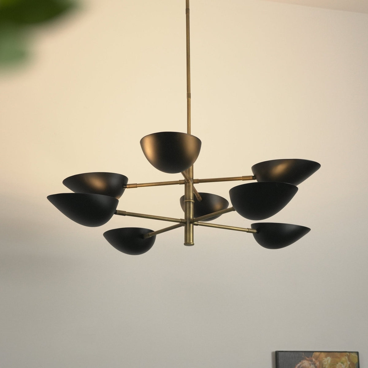 Vespera Brass Chandelier – Modern Statement Lighting for Dining & Living Spaces