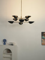Vespera Brass Chandelier – Modern Statement Lighting for Dining & Living Spaces