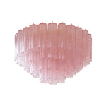 Vintage Murano Pink Glass Ceiling Light