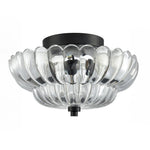 Vintage Amber Glass Ceiling Light