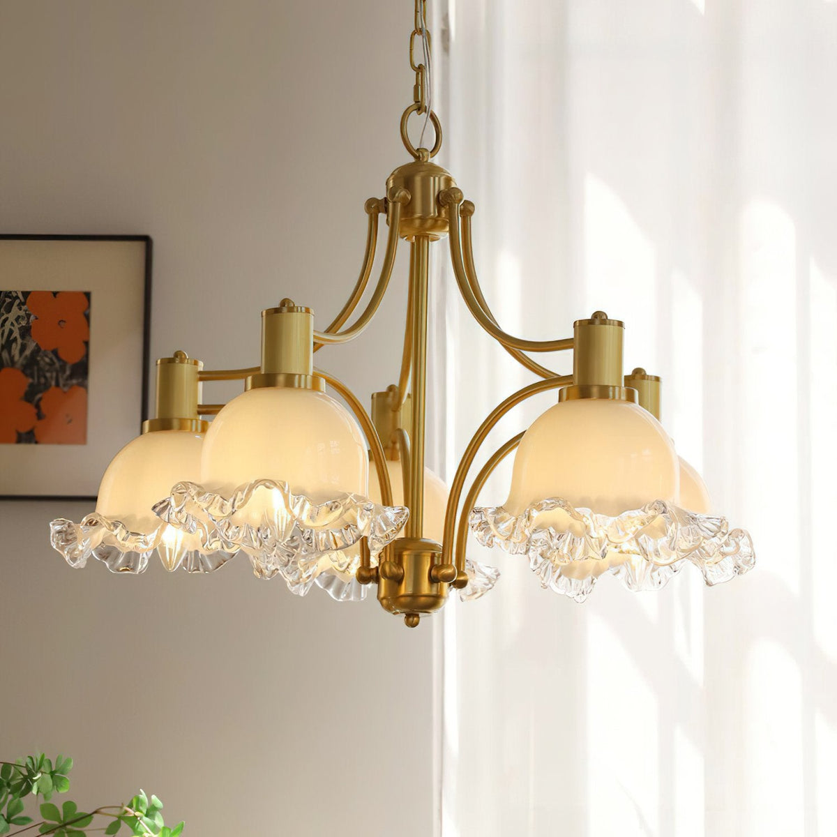 Vintage Floral Chandelier