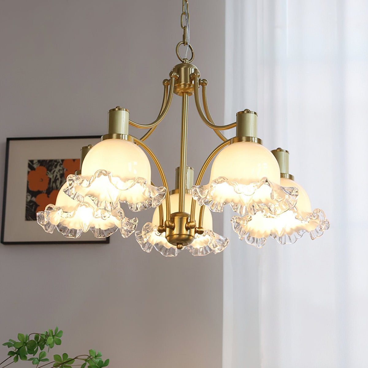 Vintage Floral Chandelier