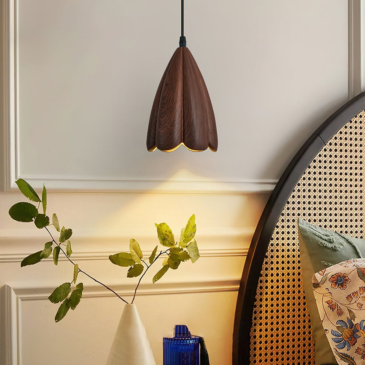 Vintage Floral Pendant Light