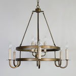 Vintage Voyager Chandelier – Industrial Brass Pendant Light for Modern Interiors