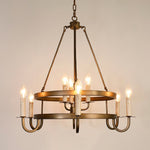 Vintage Voyager Chandelier – Industrial Brass Pendant Light for Modern Interiors