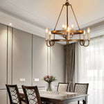 Vintage Voyager Chandelier – Industrial Brass Pendant Light for Modern Interiors