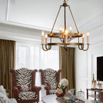 Vintage Voyager Chandelier – Industrial Brass Pendant Light for Modern Interiors