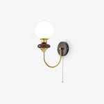 Vintage Walnut Wall Light
