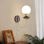 Vintage Walnut Wall Light