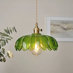 Chic Glass Flower Pendant Lamp
