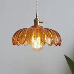 Chic Glass Flower Pendant Lamp