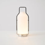 Vintara Lantern Table Lamp – Modern Metal & Glass LED Table Light