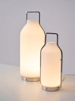 Vintara Lantern Table Lamp – Modern Metal & Glass LED Table Light
