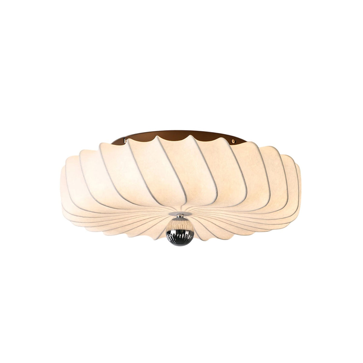 Virelle Spiral Ceiling Light in Bronze and Silk