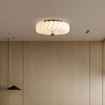Virelle Spiral Ceiling Light in Bronze and Silk