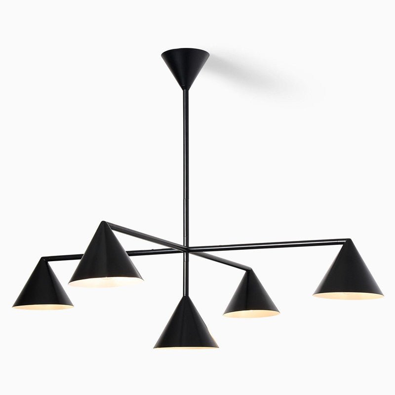 Virelli Cone Chandelier – Modern Minimalist Pendant Light for Dining and Living Spaces
