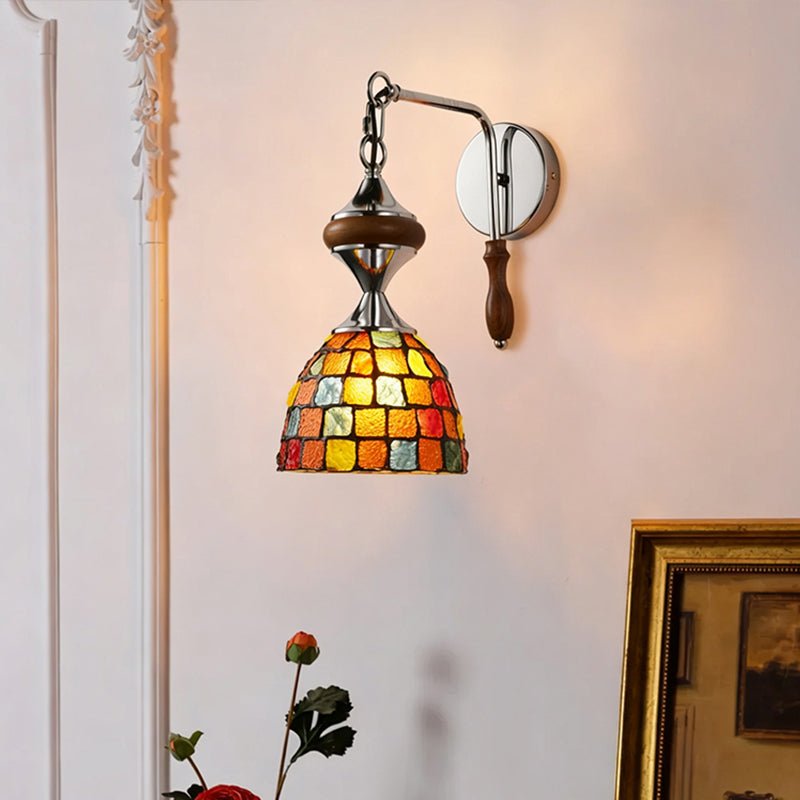 Virello Mosaic Wall Sconce — Art Glass Ambient Lighting for Modern Interiors
