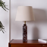 Virello Marble Table Lamp – Sculptural Modern Lighting with Brass Accents