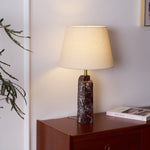Virello Marble Table Lamp – Sculptural Modern Lighting with Brass Accents