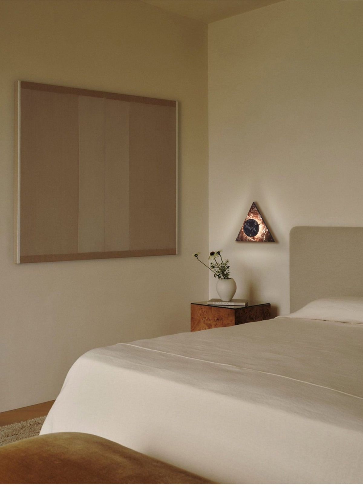 Virida Sculptural Marble Wall Sconce with Integrated LED