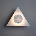 Virida Sculptural Marble Wall Sconce with Integrated LED