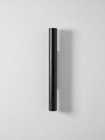 Volcanic Noir Wall Sconce – Black Travertine & Walnut Up-Down Light