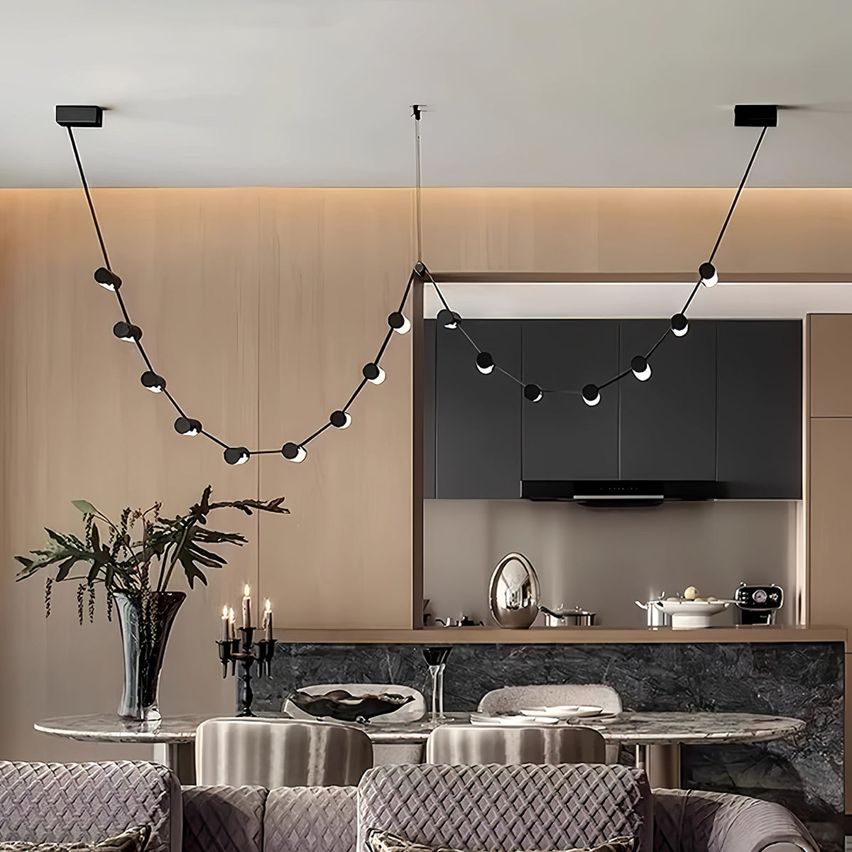 Voltra Belt Linear LED Pendant Light for Modern Interiors