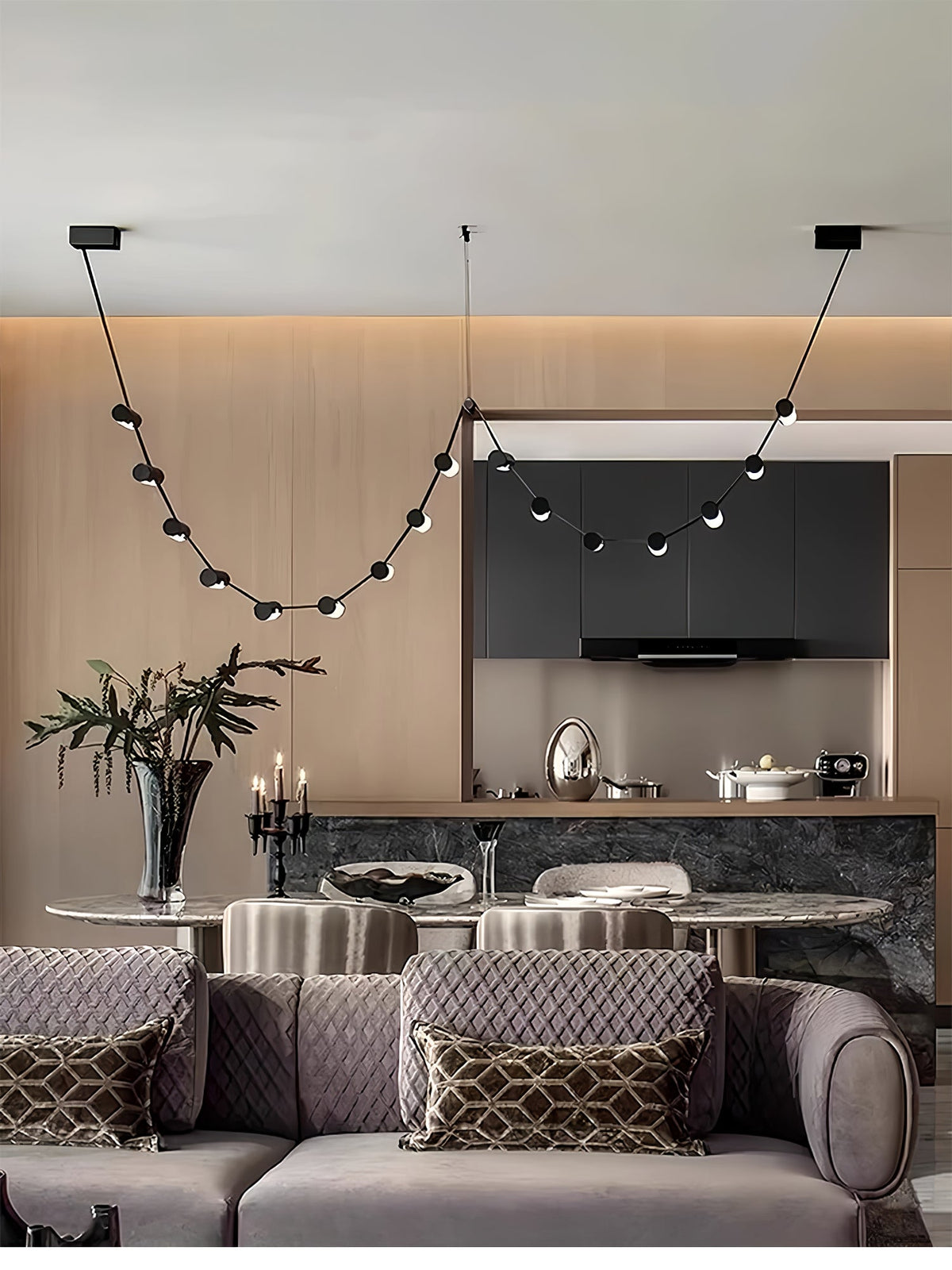 Voltra Belt Linear LED Pendant Light for Modern Interiors