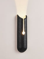 Vulca Split Stone Wall Sconce in Black Travertine