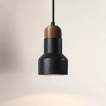 Vulcan Stone Pendant Light – Hand-Carved Travertine & Walnut