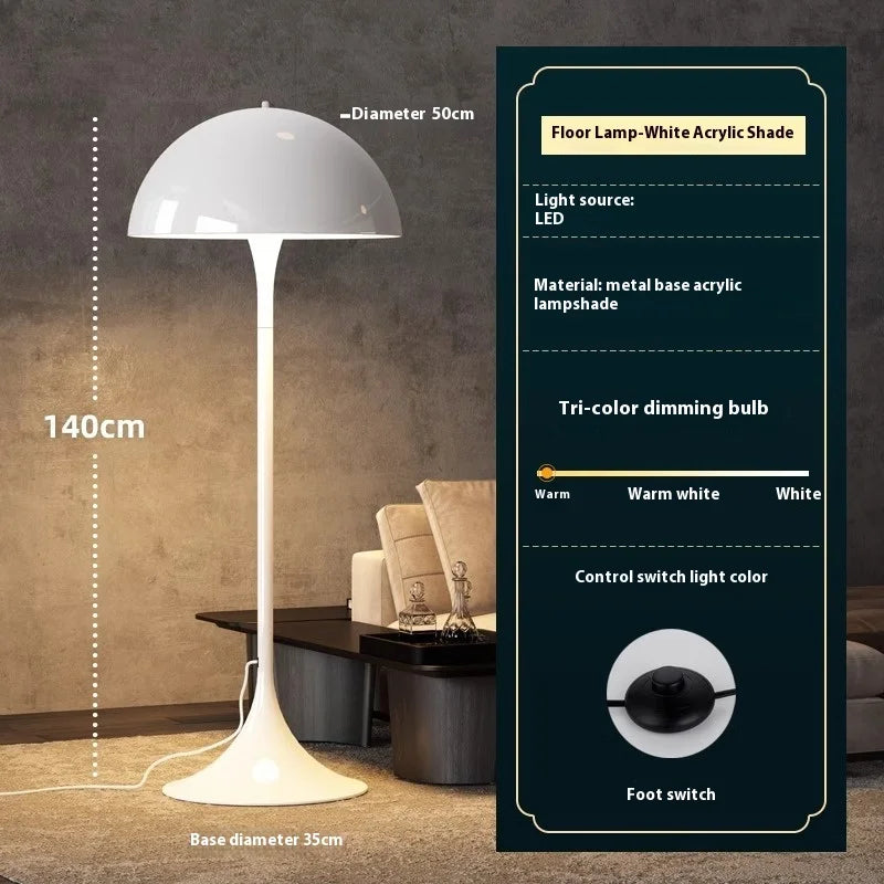Danish Pandora Floor Standing Ins Style Mushroom Lamp
