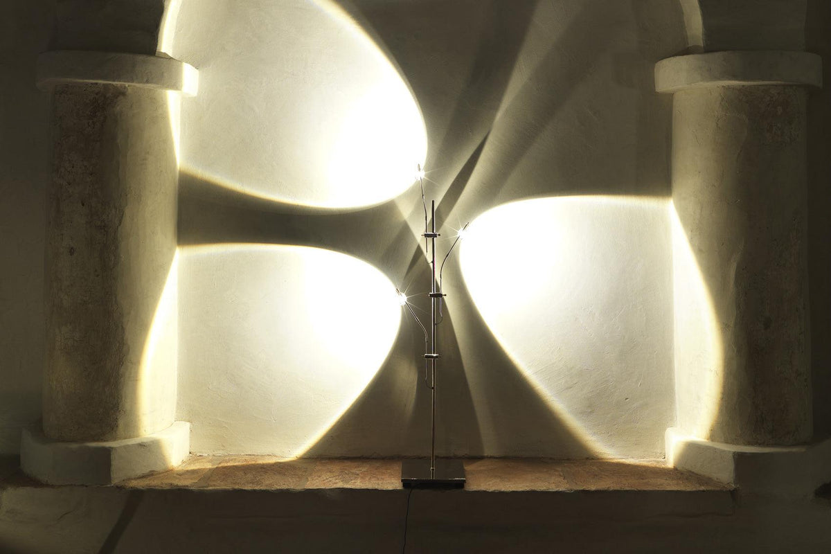 Wa Wa LED Table Lamp in Stainless Steel and Glass