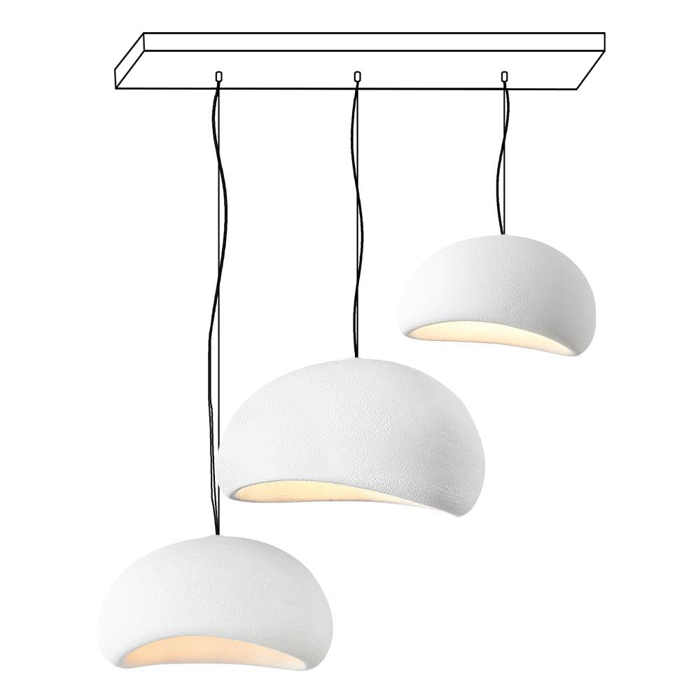 Zenra Organic Wabi-Sabi Chandelier – Designer HDPE Pendant Light