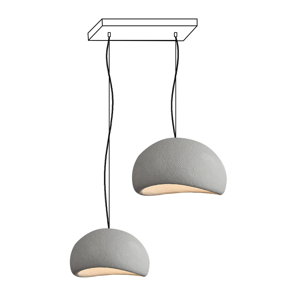 Zenra Organic Wabi-Sabi Chandelier – Designer HDPE Pendant Light