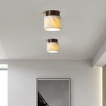 Walnut Marble Ceiling Lamp