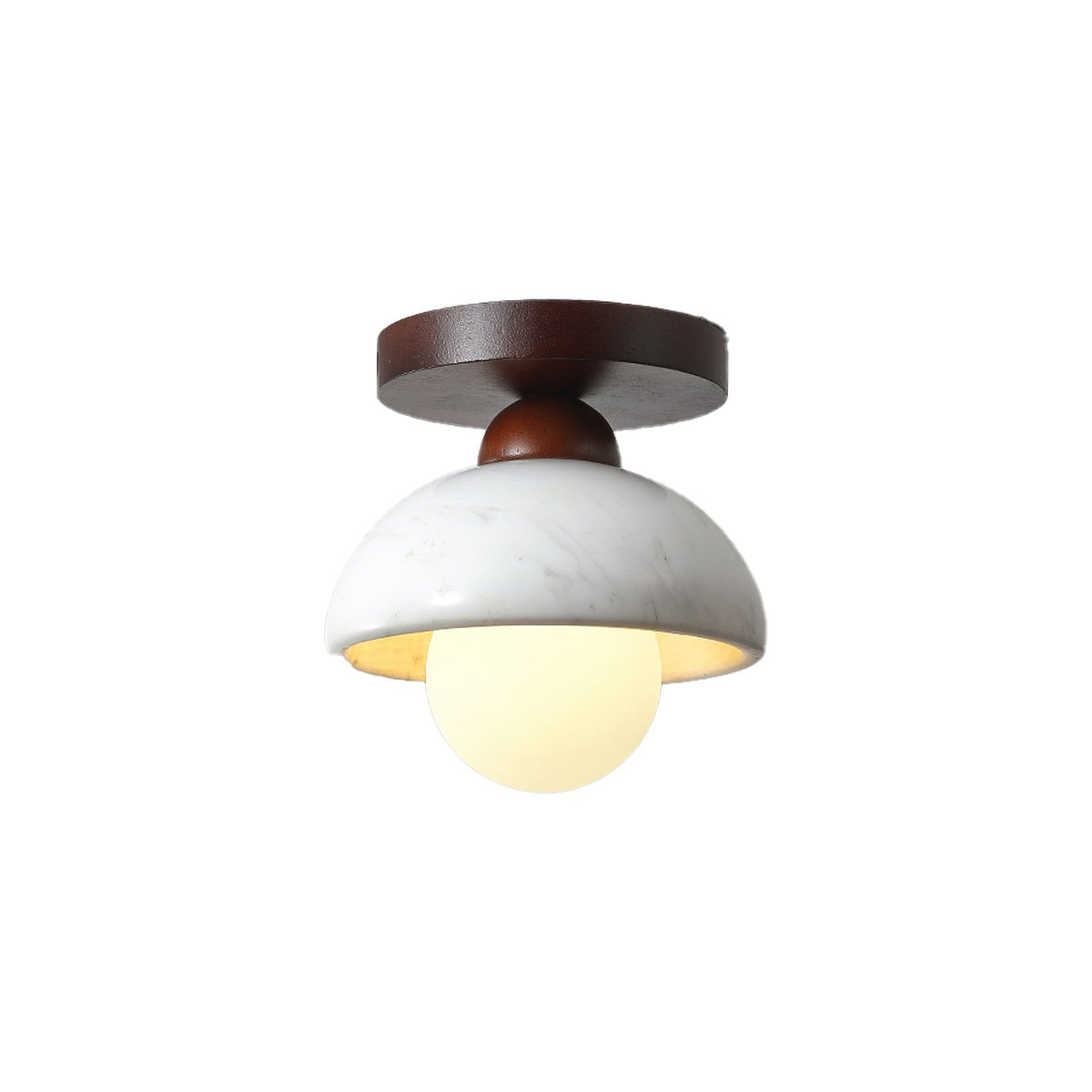 Walnut Marble Ceiling Lamp