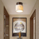 Walnut Marble Ceiling Lamp