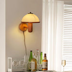 Seren Mushroom Oak Wall Lamp