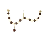 Walnut Bead Necklace Pendant Lamp