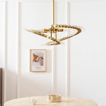Waltz Art Chandelier – Sculptural Gold Pendant Light for Modern Interiors
