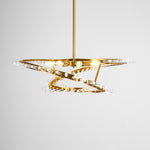 Waltz Art Chandelier – Sculptural Gold Pendant Light for Modern Interiors