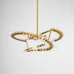 Waltz Art Chandelier – Sculptural Gold Pendant Light for Modern Interiors